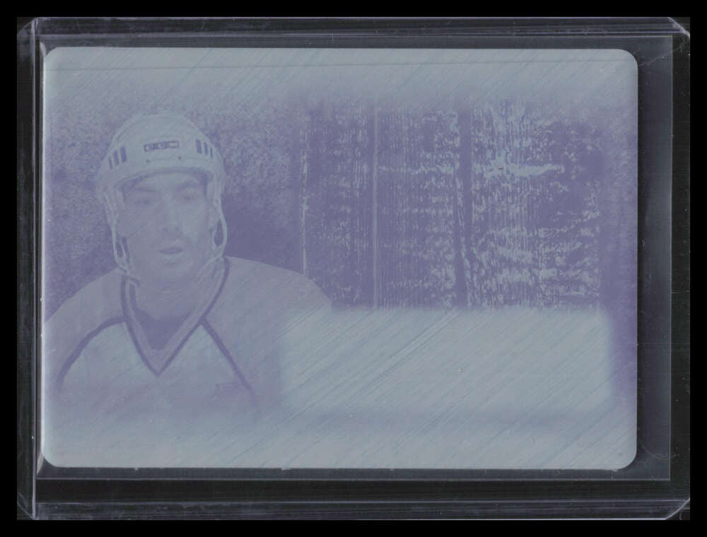 2019-20 Leaf Ultimate Q Numerology Printing Plate Cyan njs1 Joe Sakic 1/1