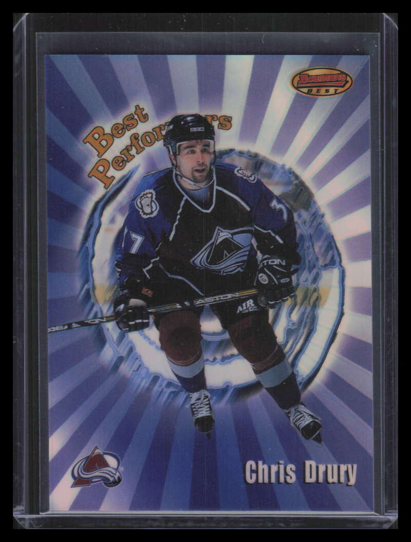 1998-99 Bowman's Best Performers Refractor bp7 Chris Drury 19/200
