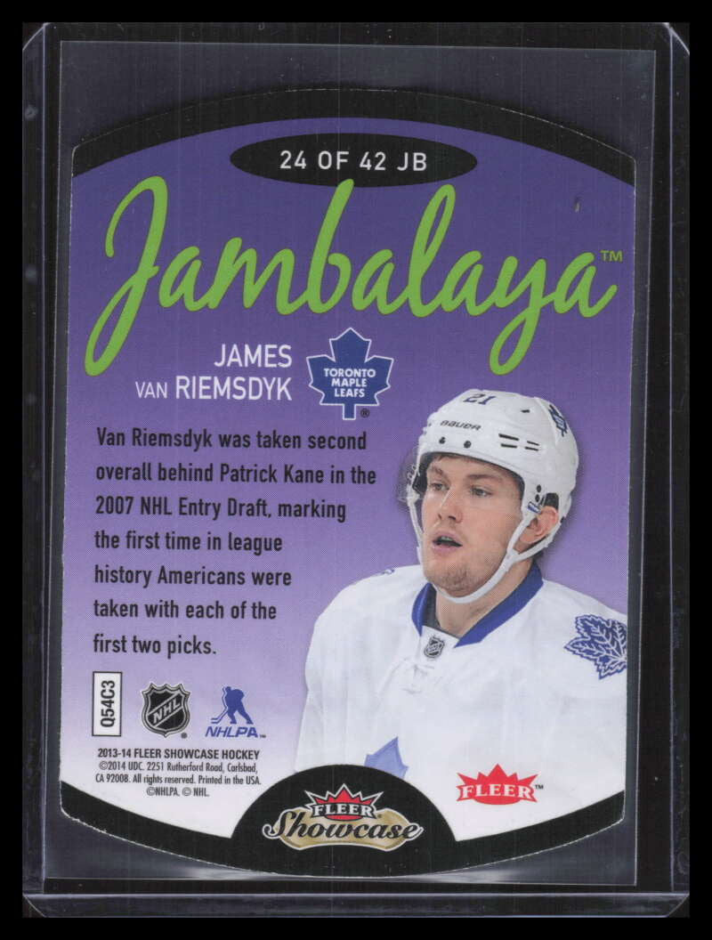2013-14 Fleer Showcase Jambalaya 24 James van Riemsdyk
