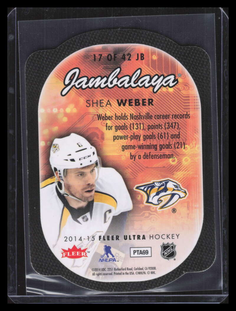 2014-15 Ultra EX Jambalaya 17 Shea Weber