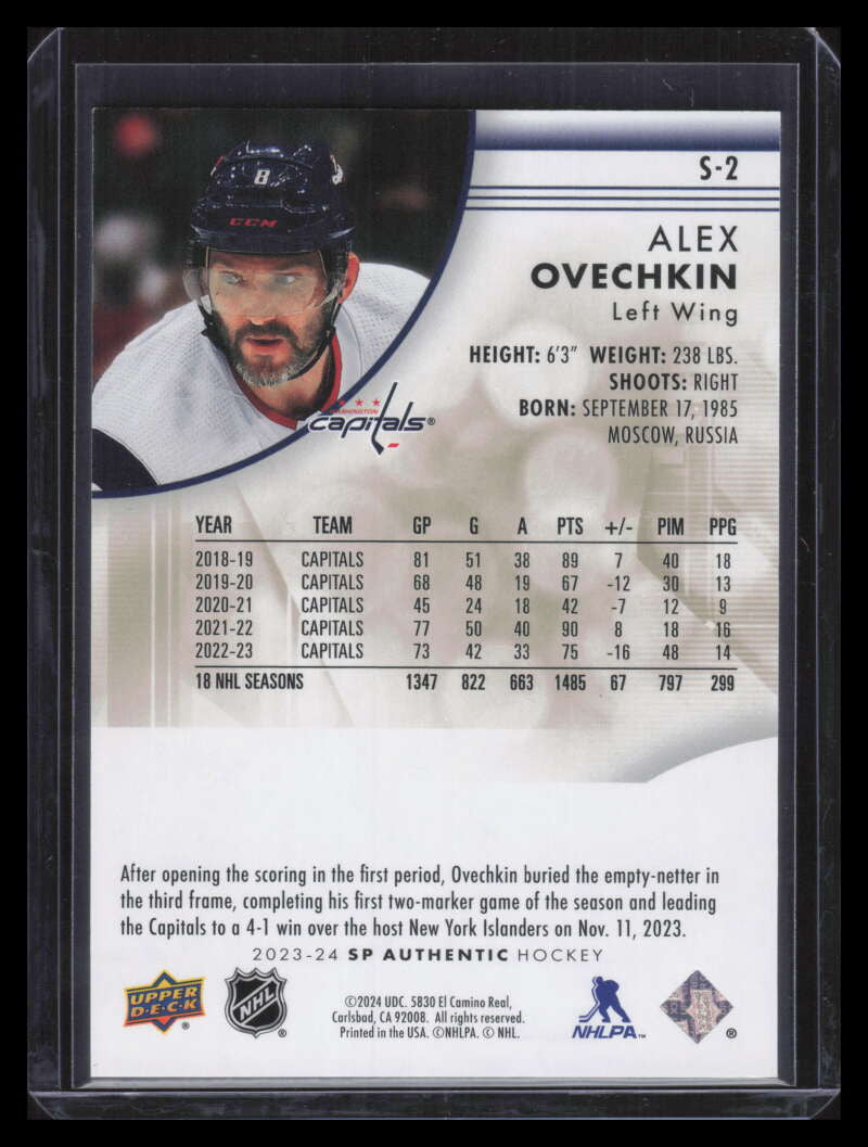 2023-24 SP Authentic Spectrum FX Gold s2 Alex Ovechkin 47/50