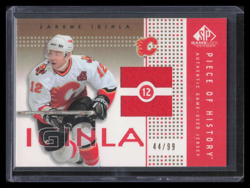 2002-03 SP Game Used Piece of History Gold PHJI Jarome Iginla Jersey 44/99