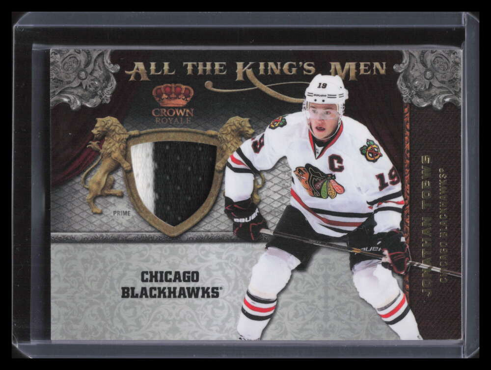 SOLD 165258 2011-12 Crown Royale All The Kings Men Materials 42 Jonathan Toews Patch 31/50