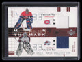 2001-02 UD Mask Collection BMPR Patrick Roy Dual Jersey Men Behind the Mask
