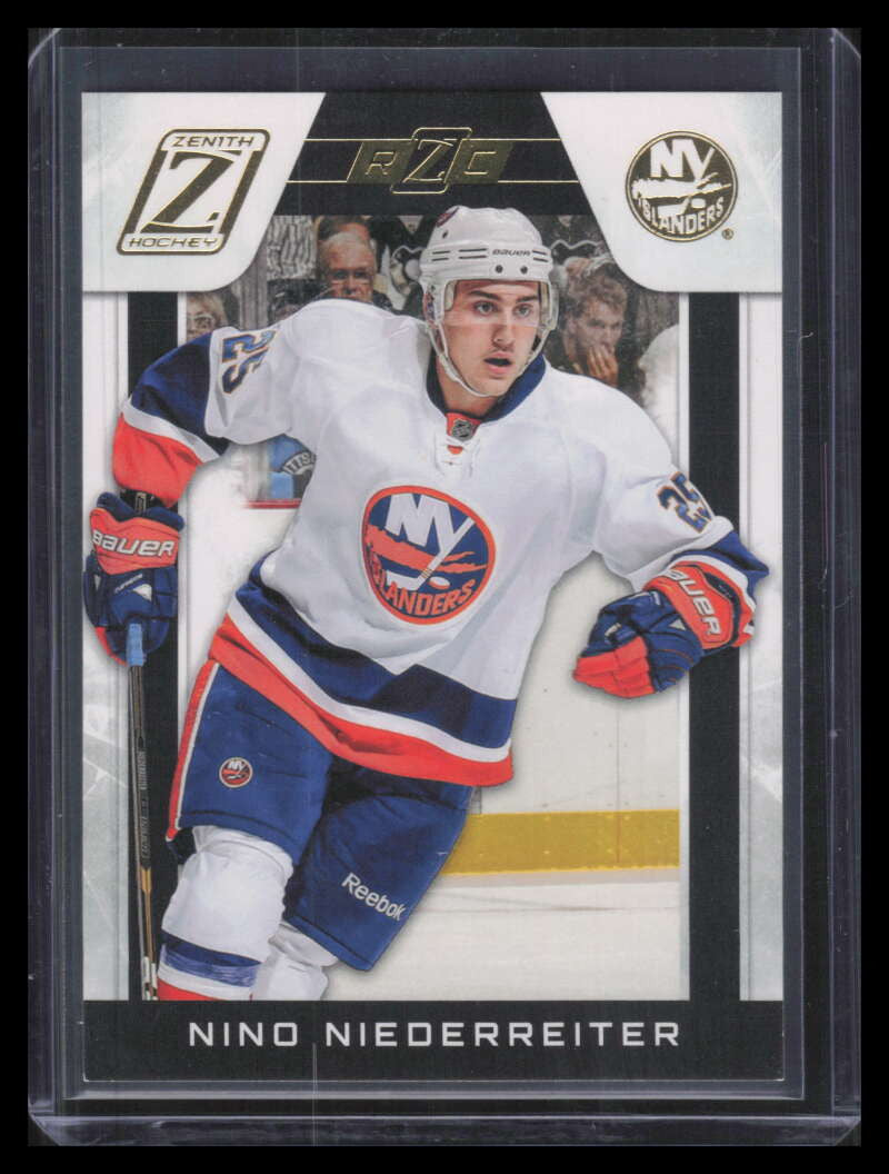 2010-11 Zenith Rookie Parallel Gold 208 Nino Niederreiter Rookie 4/10