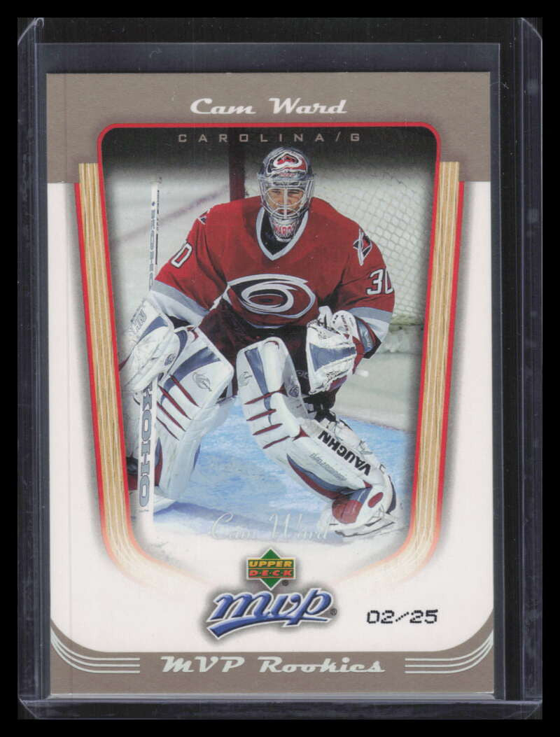 2005-06 Upper Deck MVP Platinum 408 Cam Ward Rookie 2/25