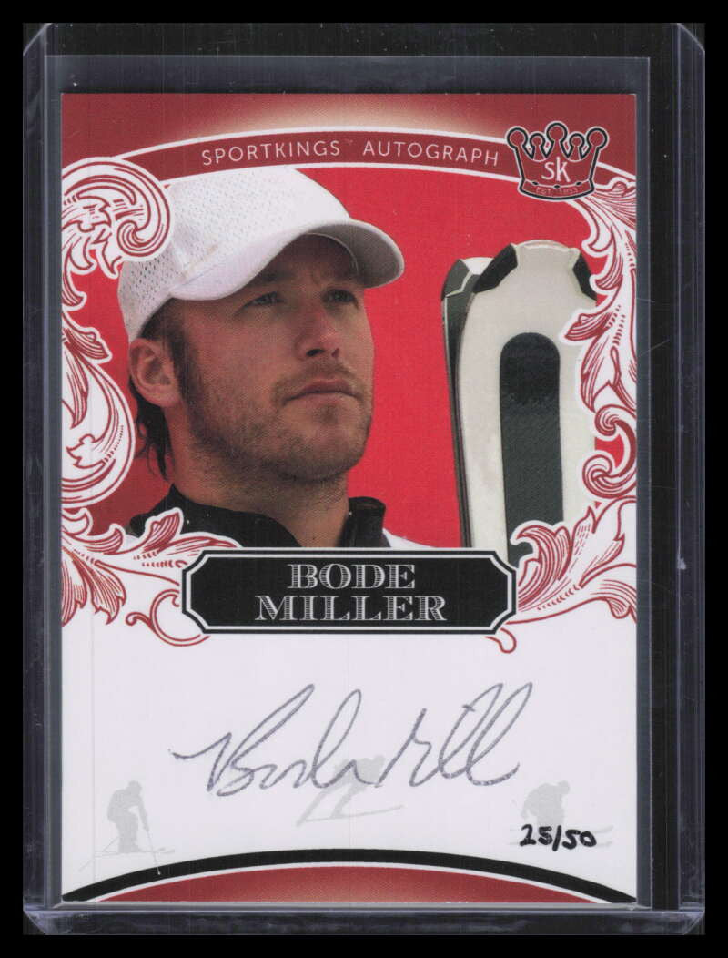 2022 Sportkings Volume 3 Autographs Red a77 Bode Miller Auto 25/50