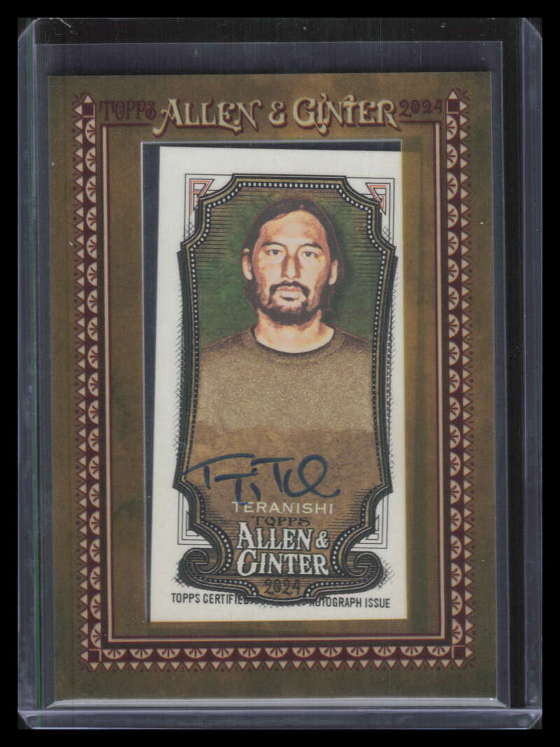 2024 Topps Allen and Ginter Framed Mini Autographs MATTE Teppei Teranishi Auto