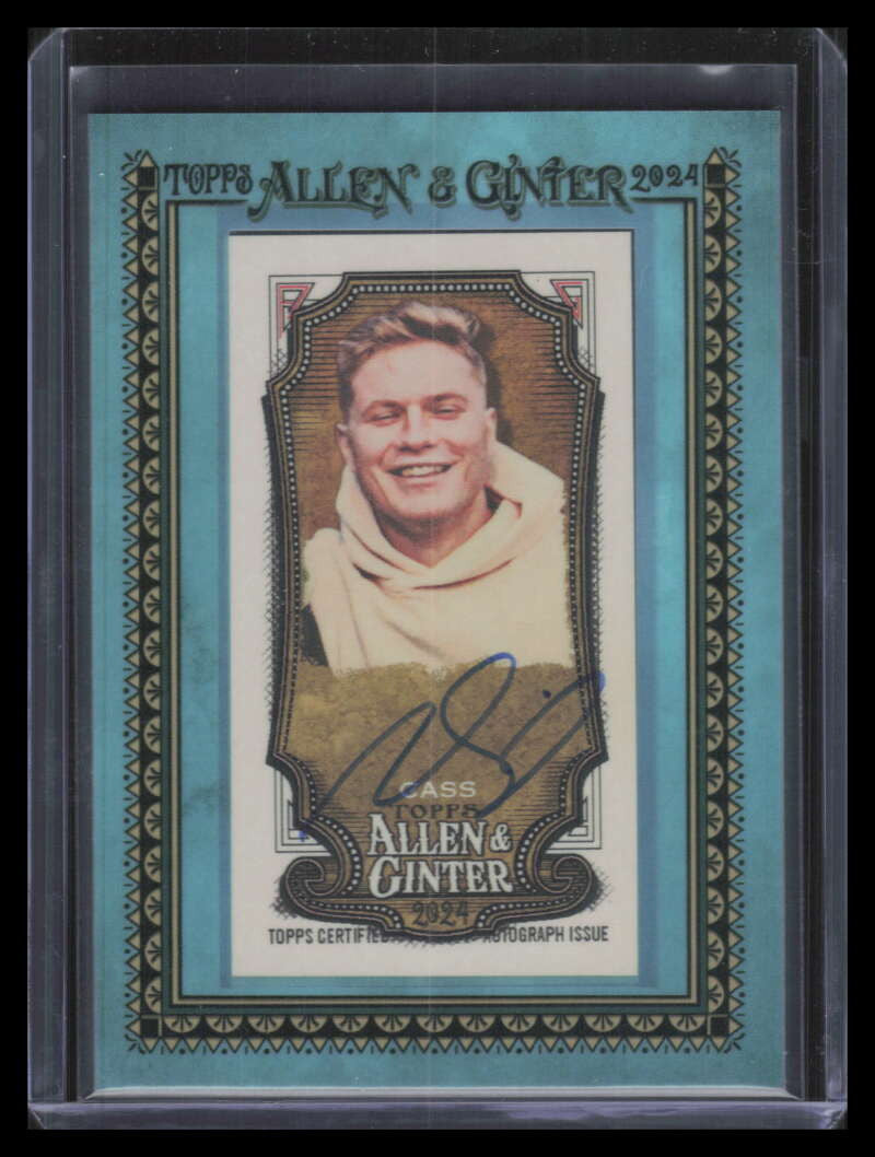 2024 Topps Allen and Ginter Framed Mini Autographs Blue Nicky Cass Auto 3/50