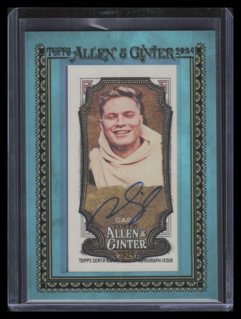 2024 Topps Allen and Ginter Framed Mini Autographs Blue Nicky Cass Auto 36/50