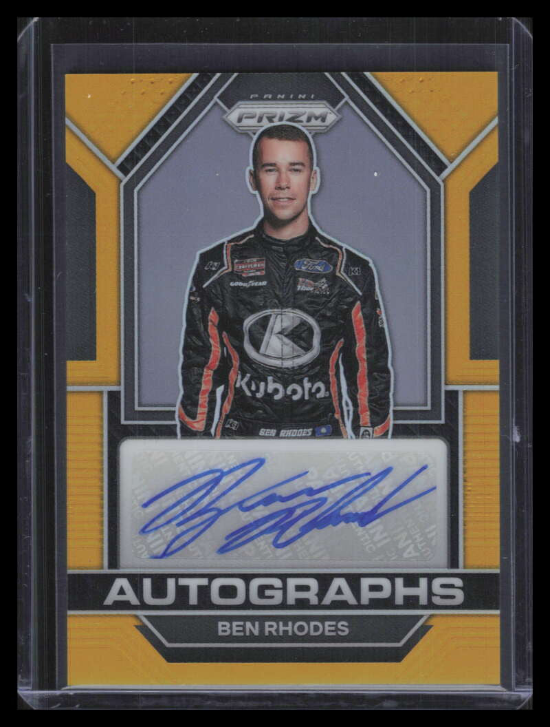 SOLD 165319 2023 Panini Prizm Autographs Prizms Gold Refractor 25 Ben Rhodes Auto 10/10