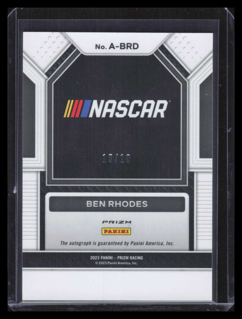 SOLD 165319 2023 Panini Prizm Autographs Prizms Gold Refractor 25 Ben Rhodes Auto 10/10