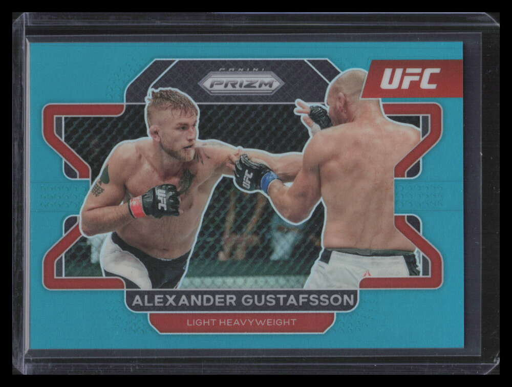 2022 Panini Prizm UFC Prizms Teal Refractor 35 Alexander Gustafsson 26/49
