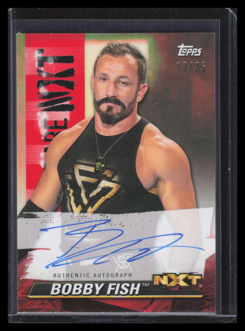 2021 Topps WWE NXT We Are NXT Autographs Red ABF Bobby Fish Auto 13/25