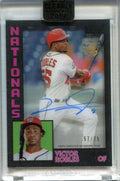 2019 Topps Clearly Authentic '84 Autographs Black TBAVR Victor Robles Auto 57/75