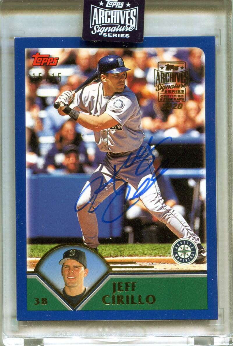 DELETE 165392 2020 Topps Archives Signature Series Retired Edition Jeff Cirillo Auto 15/15 '03