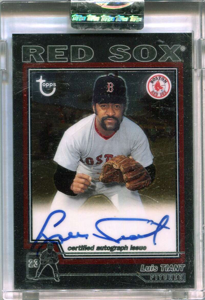 DELETE 165408 2004 Topps Retired Signature Autographs LT Luis Tiant Auto