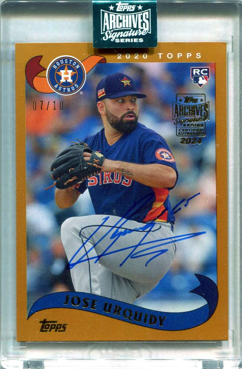 2024 Topps Archives Signature Series Jose Urquidy Auto 7/10 2020 Topps Archives