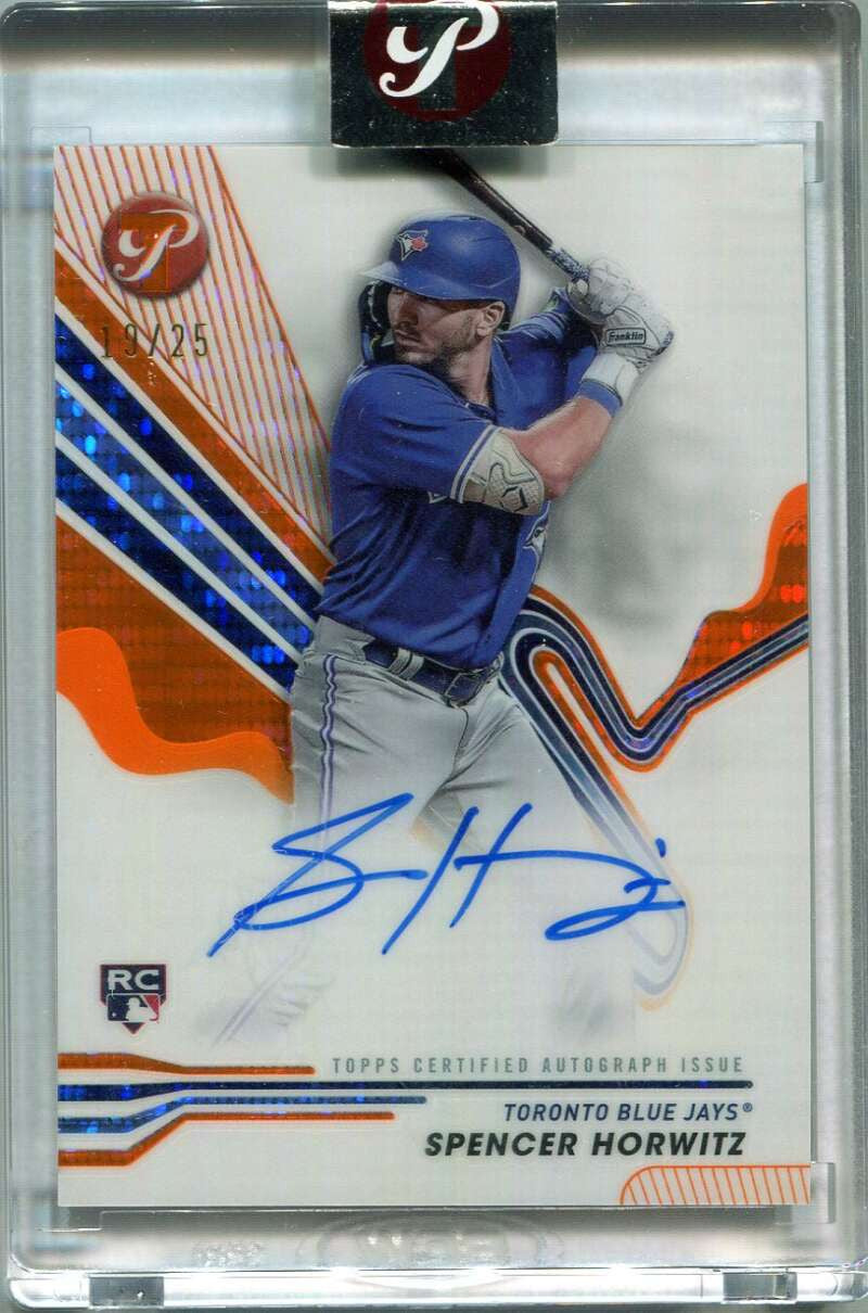 DELETE 165449 2024 Topps Pristine Autographs Orange Refractor Spencer Horwitz RC Auto 19/25