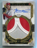 2018 Topps Five Star Jumbo Autographs Gold FSJPAN Aaron Nola Patch Auto 20/25