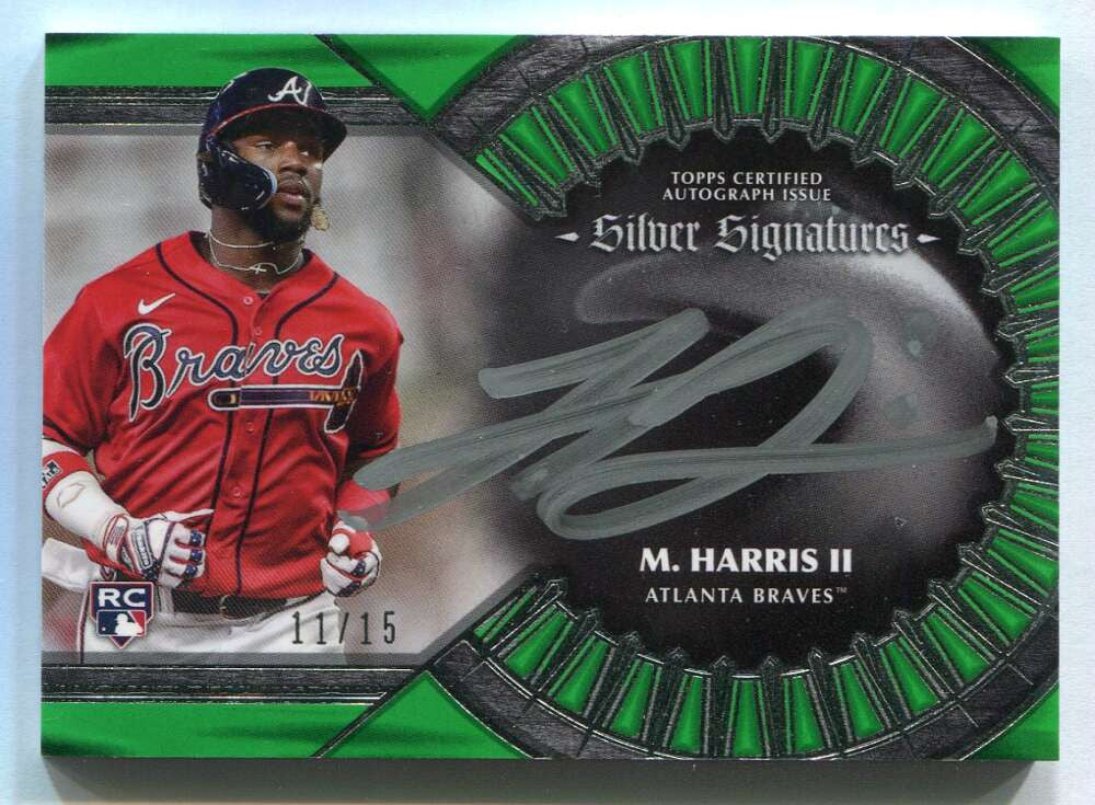 2023 Topps Five Star Silver Signatures Green Michael Harris II Rookie Auto 11/15