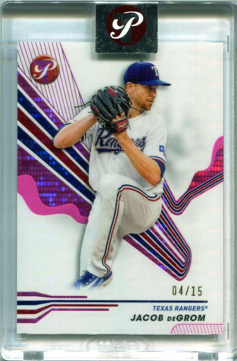 DELETE 165554 2024 Topps Pristine Pink Pristine Refractor 201 Jacob deGrom 4/15