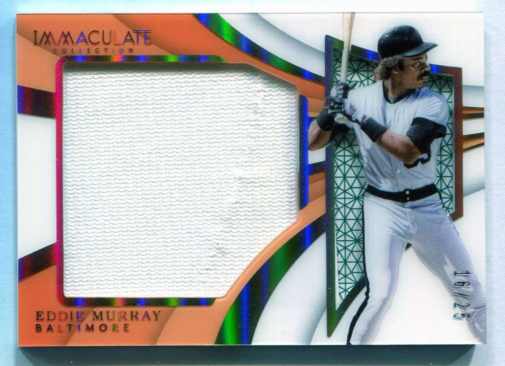 2018 Immaculate Collection Shadowbox Materials 7 Eddie Murray Jumbo Jersey 16/25