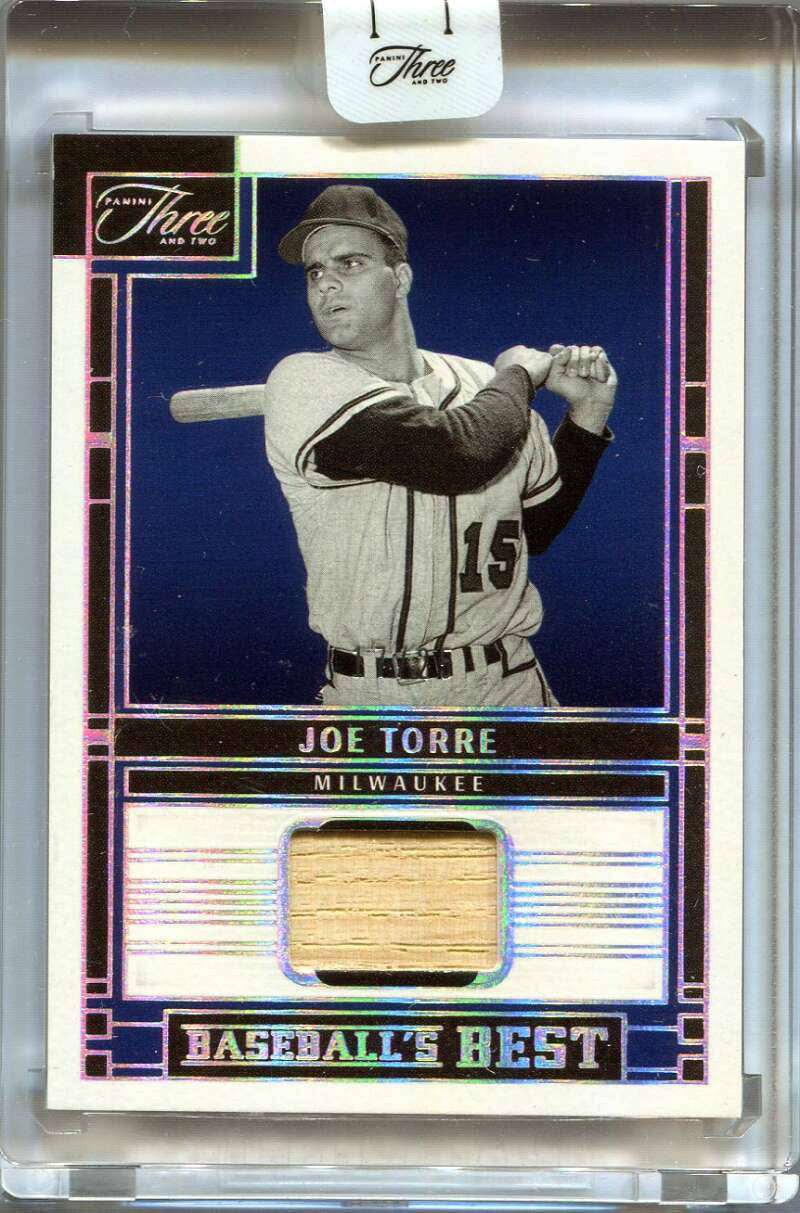 2024 PaninI Three and Two Baseballs Best Memorabilia Silver Joe Torre Bat 17/25