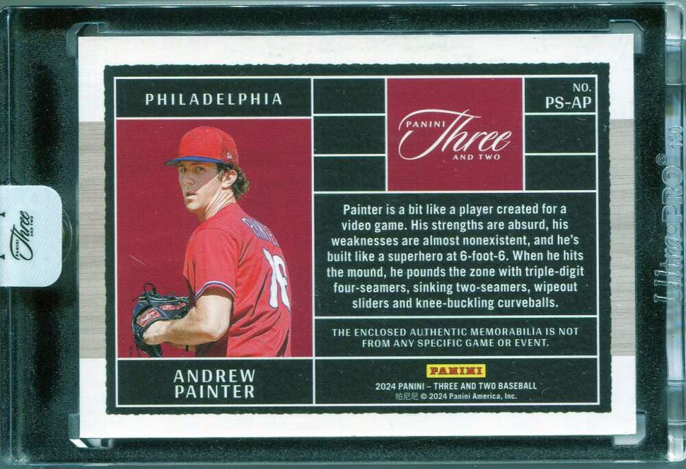 2024 Panini Three and Two Prospect Swatches Andrew Painter Rookie Jersey 46/49