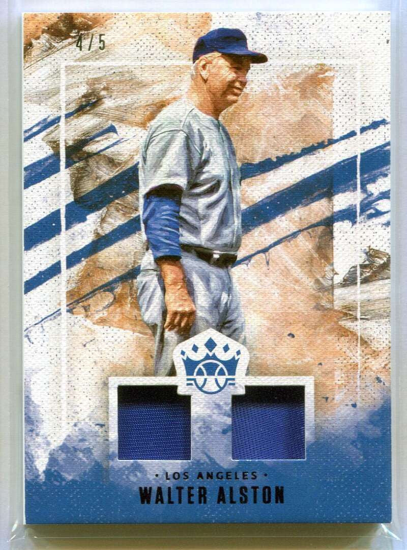 2019 Diamond Kings DK Materials Purple 63 Walter Alston Dual Patch 4/5