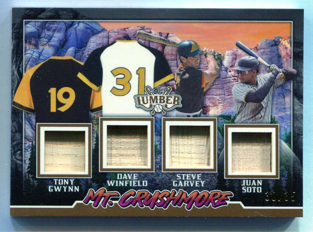 2024 Leaf Lumber Mount Crushmore mc7 Winfield Garvey Soto Gwynn Quad Bat 30/35
