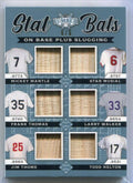 2022 Leaf Lumber Stat Bats Helton Thome Walker Thomas Musial Mantle 6 Bat 6/6