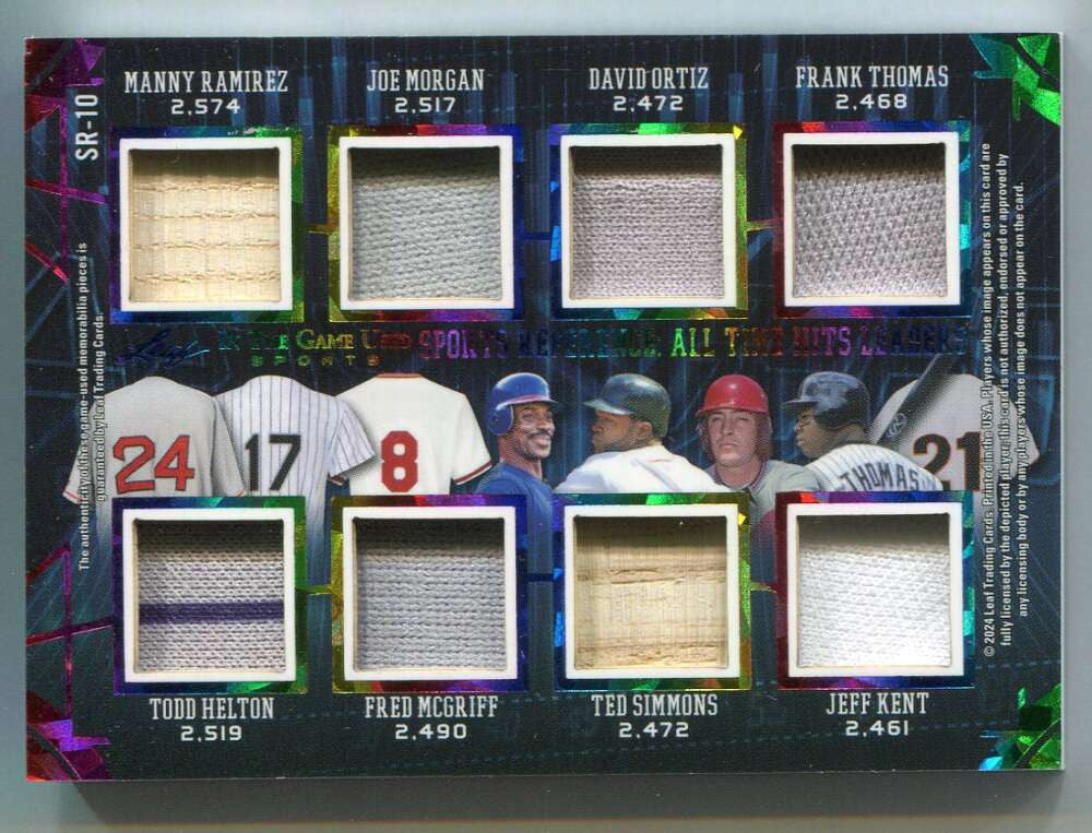 2024 ITG Used Reference Jackson Banks Ortiz Thomas Williams 16 Bat Jersey 9/20
