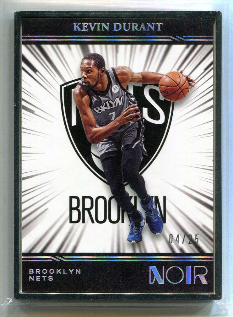 SOLD 165638 2020-21 Panini Noir 223 Kevin Durant MET 4/25 Metal
