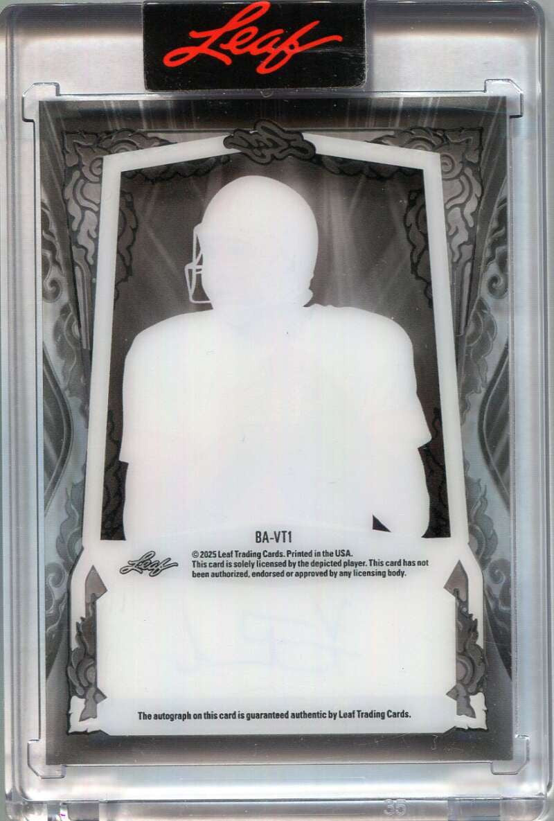 2025 Leaf Metal Sports Heroes Acetate Bronze bavt1 Vinny Testaverde Auto 8/30