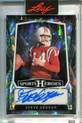 2025 Leaf Metal Sports Heroes Crystal Silver basg1 Steve Grogan Auto 30/35