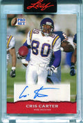 SOLD 165678 2022 Leaf Pro Set psacc1 Cris Carter Auto /50 SP