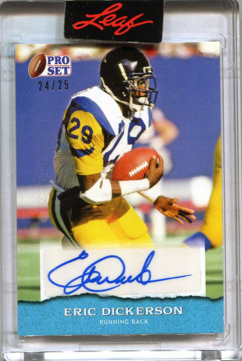 2022 Leaf Pro Set Sports Platinum Blue psaed1 Eric Dickerson Auto 24/25