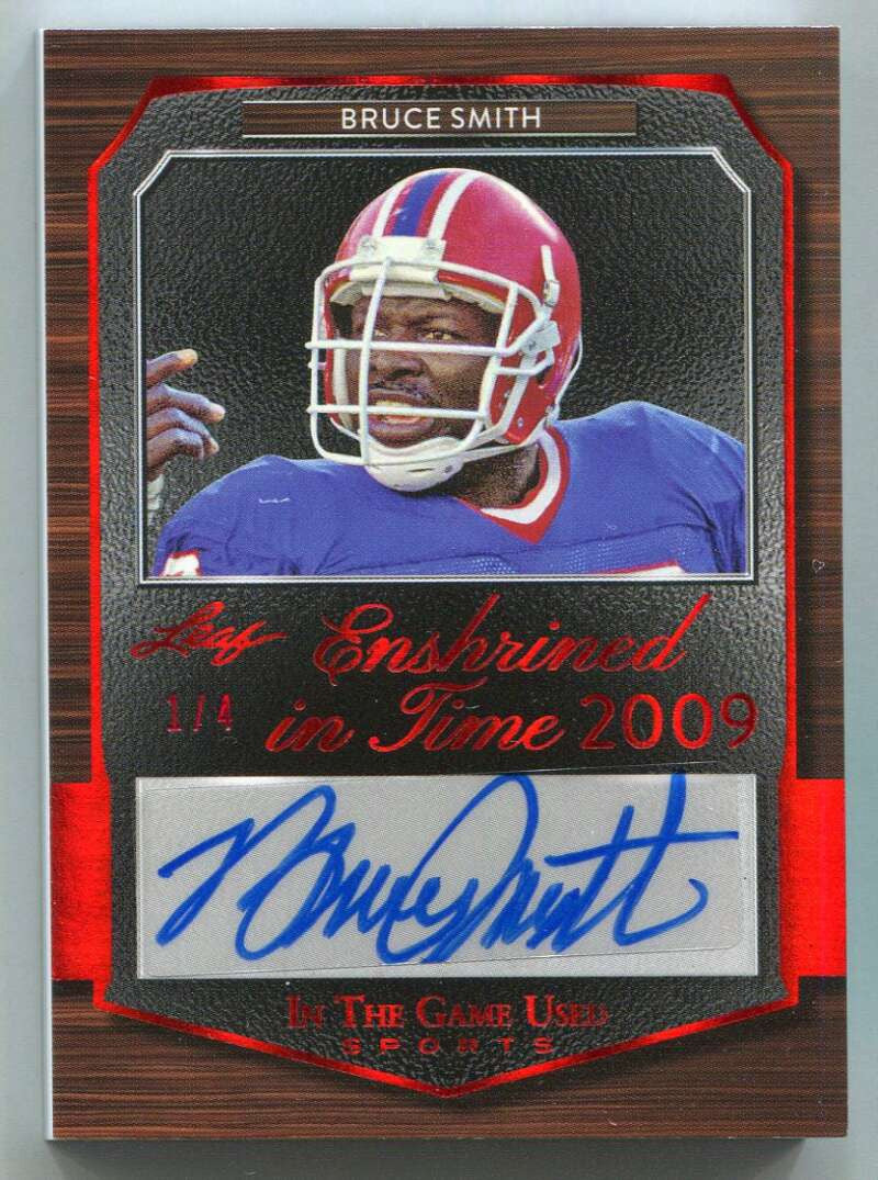 2024 ITG Used Sports Enshrined in Time Red Rod Woodson Bruce Smith Dual Auto 1/4