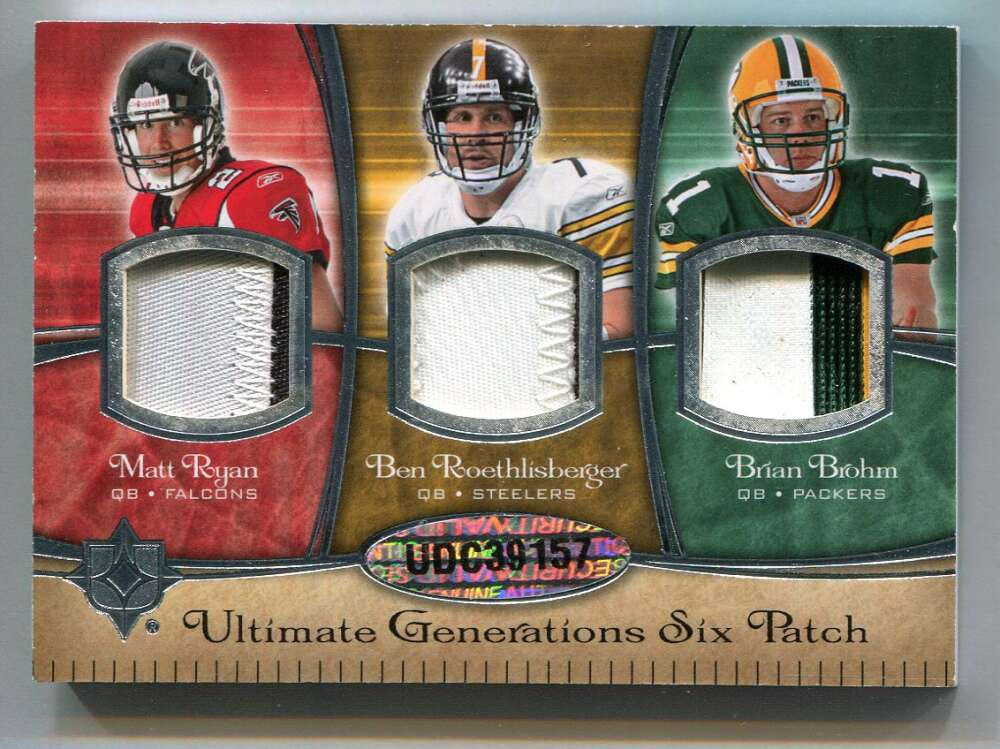 2008 Ultimate Generations Palmer Manning Roethlisberger Flacco Ryan RC Patch 5/5