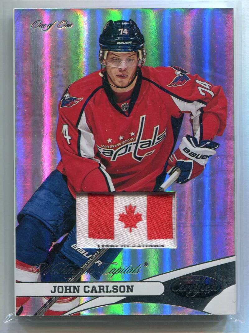 2012-13 Certified Mirror Ice Tag 74 John Carlson Canada Flag Tag Patch 1/1