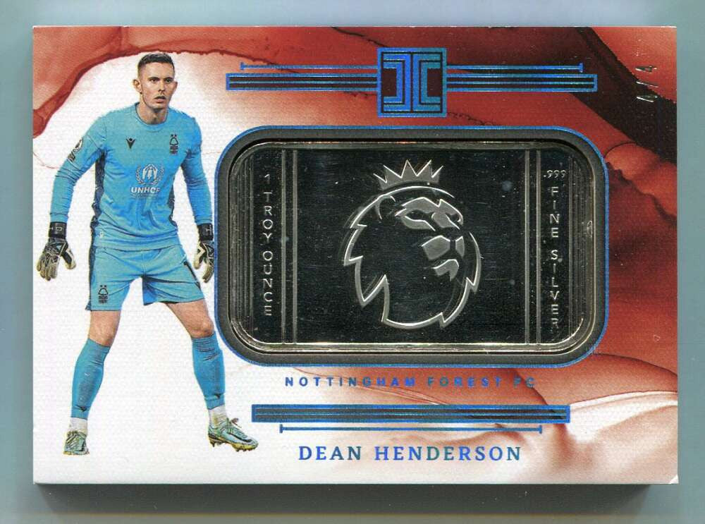 2022-23 Panini Impeccable EPL FOTL 63 Dean Henderson .999 Silver Troy Ounce 4/4