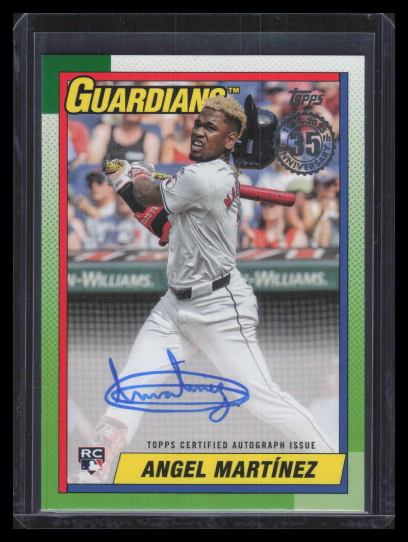 DELETE 165828 2025 Topps '90 Topps Autographs 90aamz Angel Martinez Rookie Auto