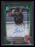 2025 Bowman Chrome Autographs Green Grass Refractor Luis Merejo RC Auto 65/99