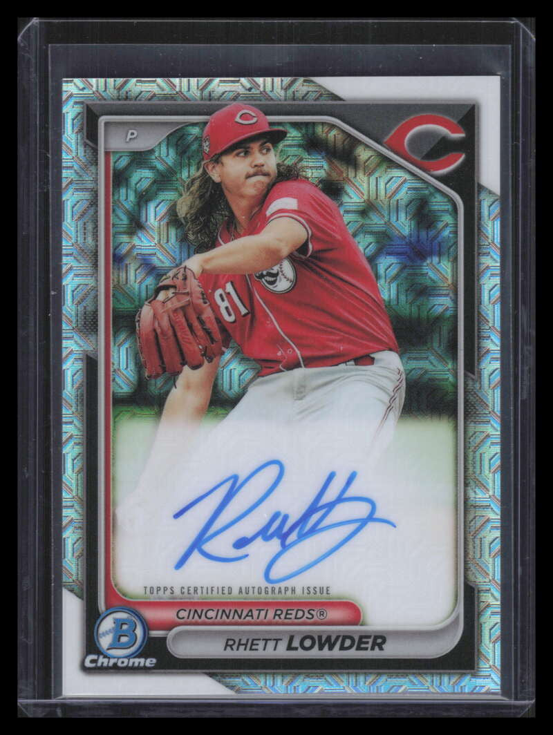 DELETE 165873 2024 Bowman Chrome Mega Box Autographs BMARL Rhett Lowder Rookie Auto