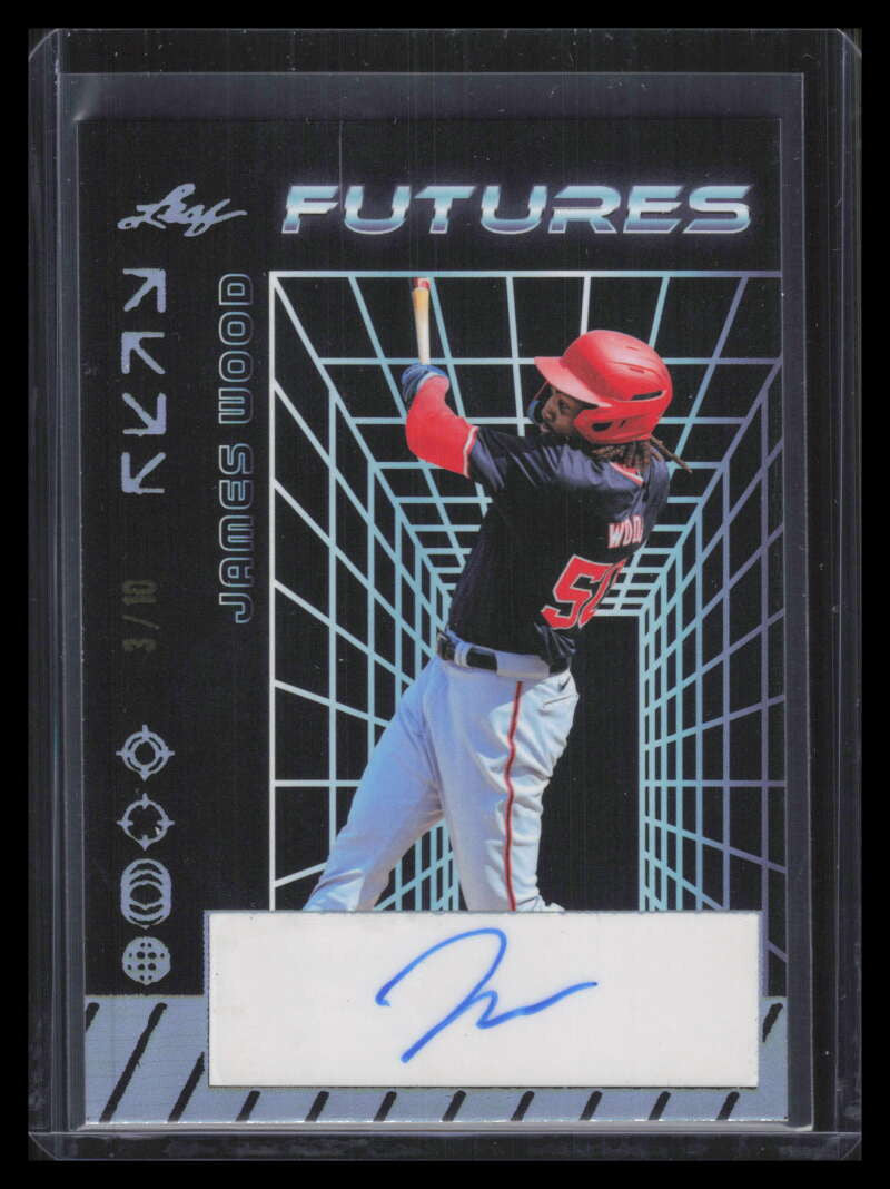2024 Leaf Futures Autographs Holo Silver ajw2 James Wood Rookie Auto 3/10