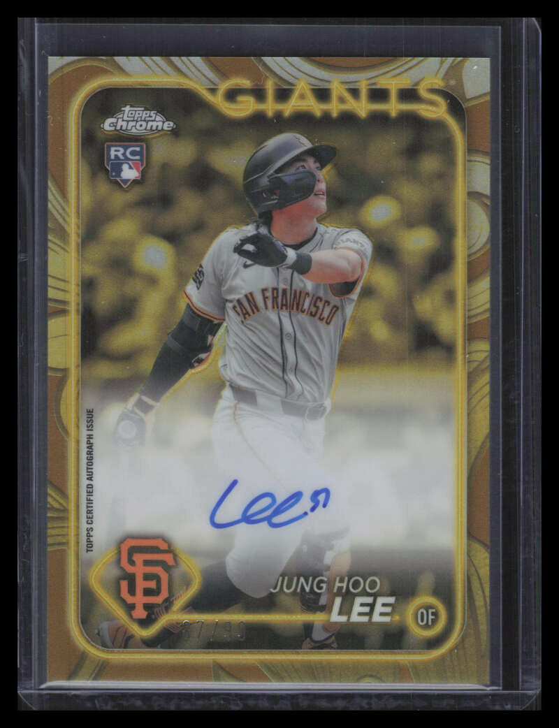 2024 Topps Chrome Gilded Collection Gold Autographs Jung Hoo Lee RC Auto 87/99