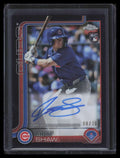 2025 Topps Chrome Rookie Autographs Black Refractor RAMS Matt Shaw RC Auto 8/10