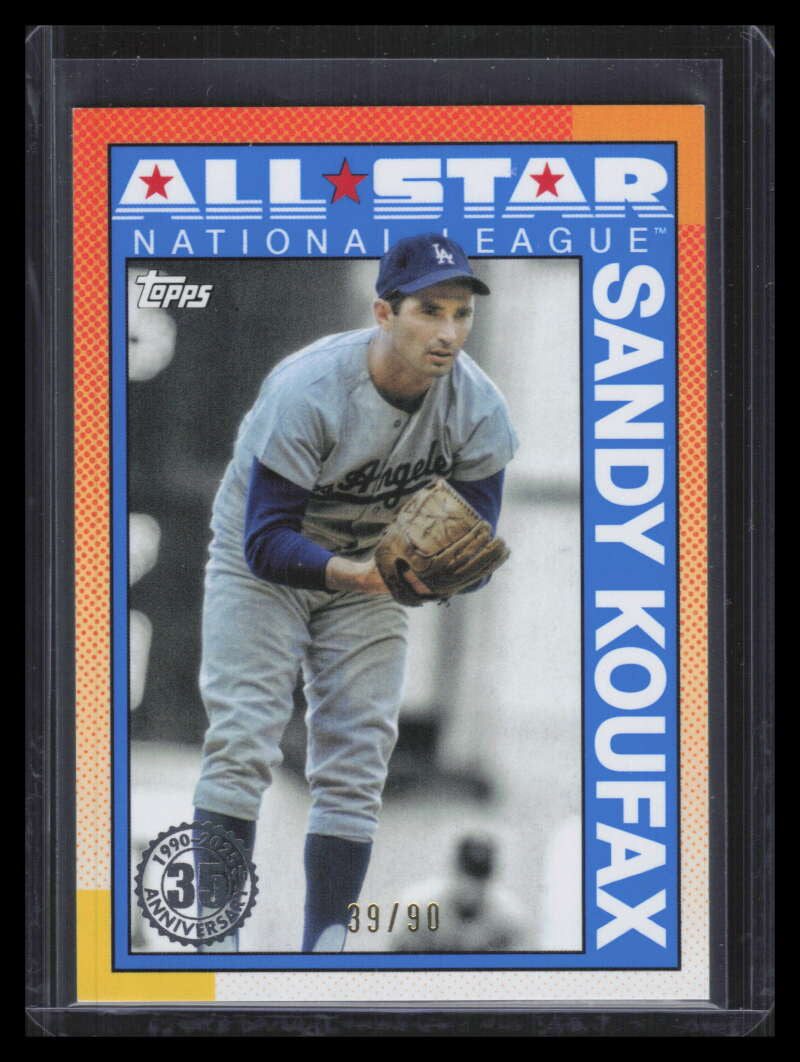 2025 Topps '90 Topps All Star The Real One 90as46 Sandy Koufax 39/90