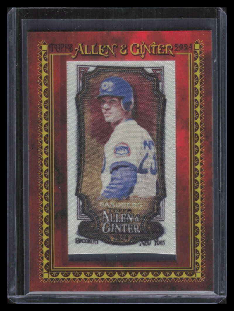 2024 Topps Allen and Ginter Mini Cloth 135 Ryne Sandberg 3/10